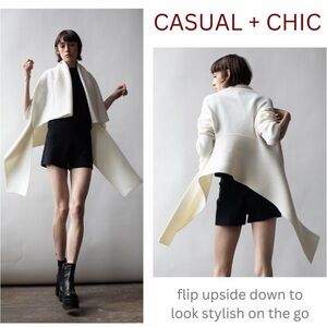 NFP wrap cardigan merino wool